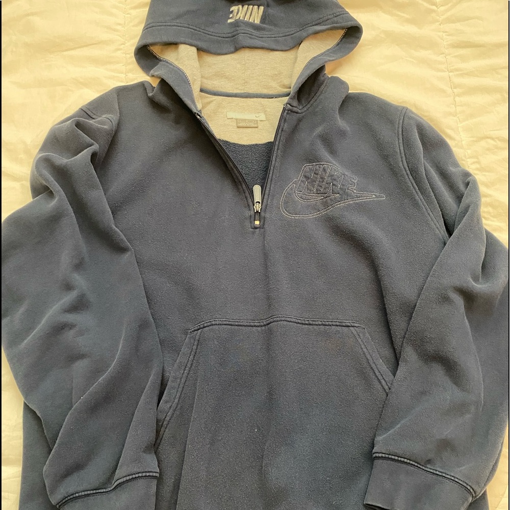 Men’s vintage Nike 3/4 zip up hoodie size large